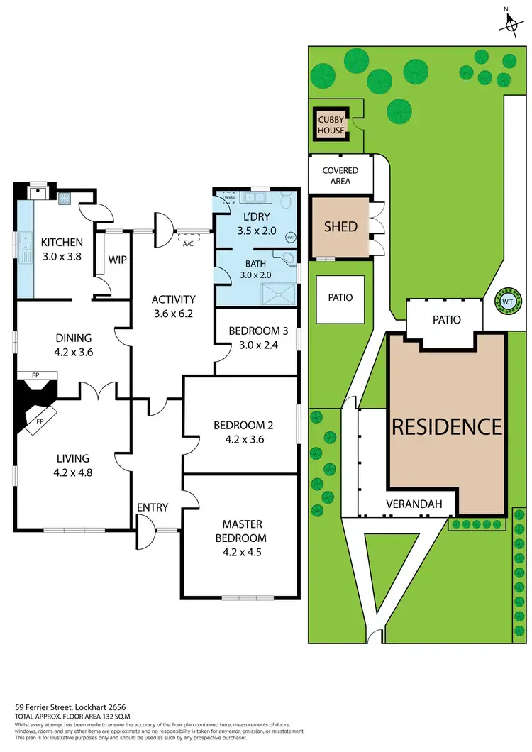 Floorplan of Homely house listing, 59 Ferrier Street, Lockhart NSW 2656