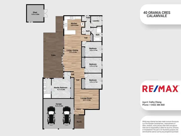 Floorplan of Homely house listing, 40 Orania Crescent, Calamvale QLD 4116