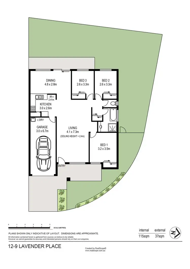 Floorplan of Homely villa listing, 12/9 Lavender Place, Fitzgibbon QLD 4018