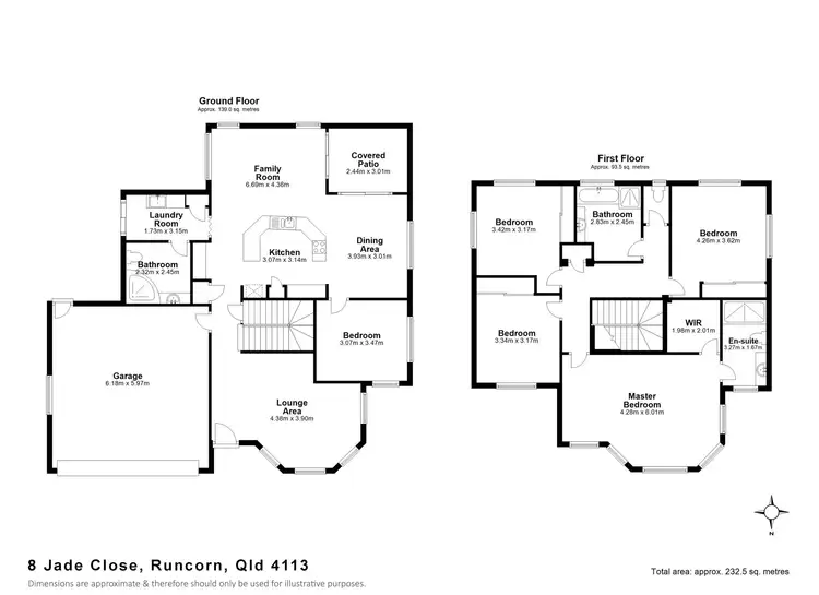 Floorplan of Homely townhouse listing, 8 Jade Close, Runcorn QLD 4113