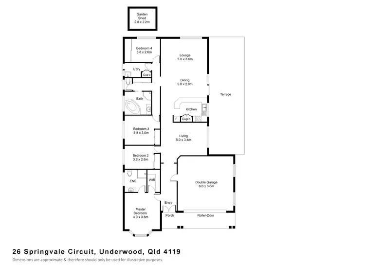 Floorplan of Homely house listing, 26 Springvale Circuit, Underwood QLD 4119