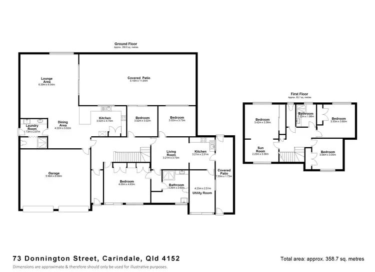 Floorplan of Homely house listing, 73 Donnington Street, Carindale QLD 4152