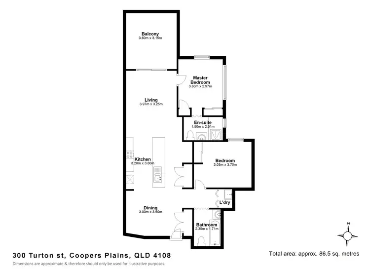 Floorplan of Homely apartment listing, 402/300 Turton Street, Coopers Plains QLD 4108