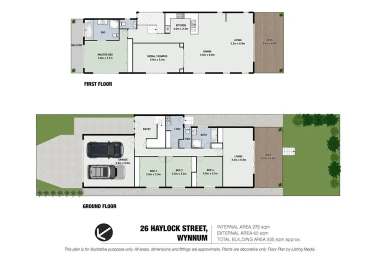Floorplan of Homely house listing, 26 Haylock Street, Wynnum QLD 4178