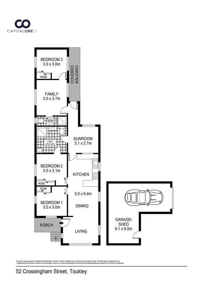 Floorplan of Homely house listing, 52 Crossingham Street, Toukley NSW 2263