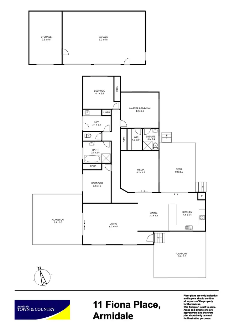 Floorplan of Homely house listing, 11 Fiona Place, Armidale NSW 2350
