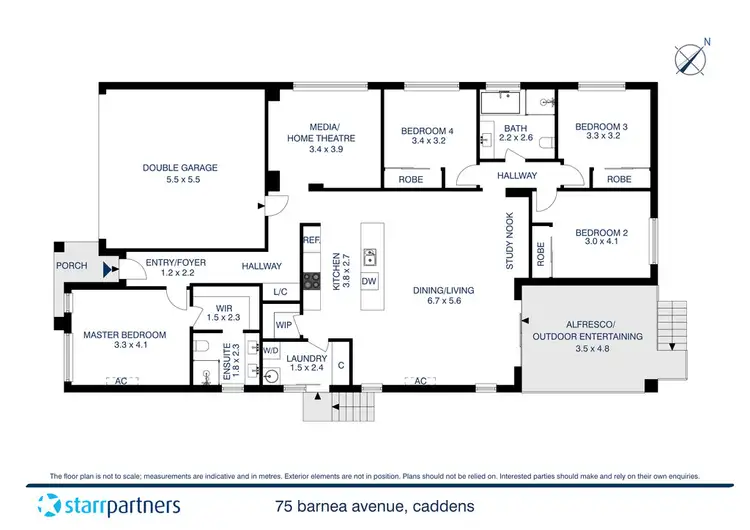 Floorplan of Homely house listing, 75 Barnea Avenue, Caddens NSW 2747