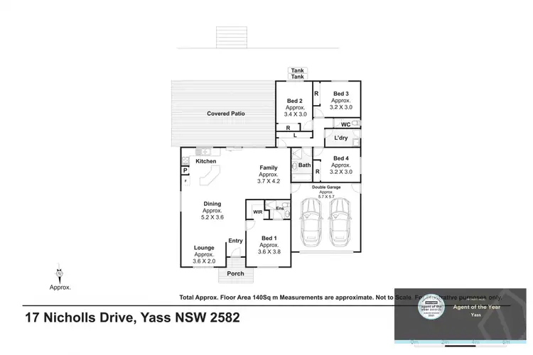 Floorplan of Homely house listing, 17 Nicholls Drive, Yass NSW 2582