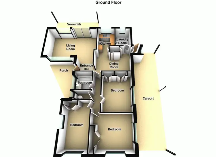 Floorplan of Homely house listing, 7 Gizerah Street, Mitchelton QLD 4053