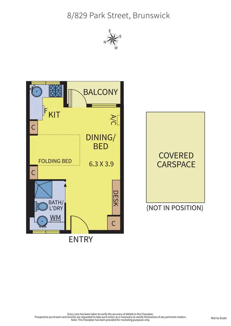 Floorplan of Homely apartment listing, 8/829 Park Street, Brunswick VIC 3056