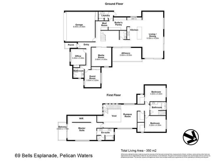 Floorplan of Homely house listing, 69 Bells Esplanade, Pelican Waters QLD 4551