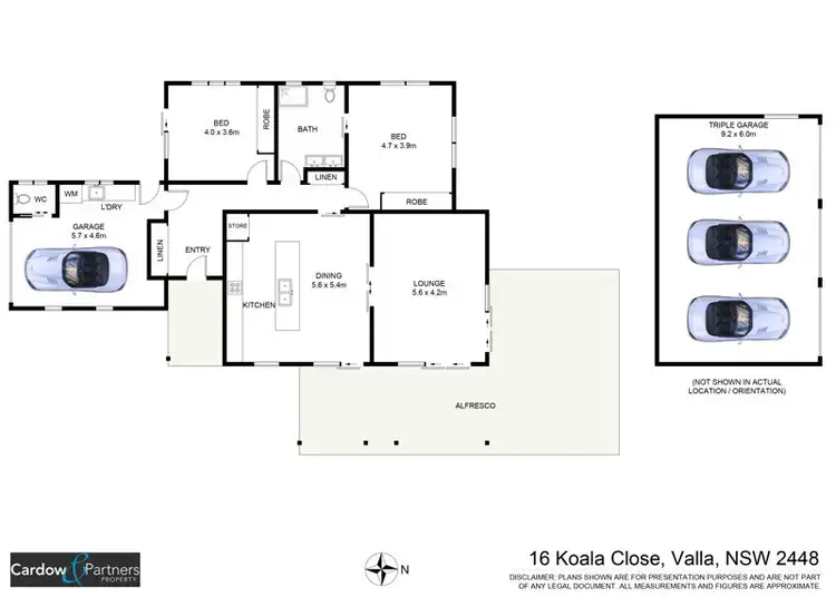 Floorplan of Homely house listing, 16 Koala Close, Valla NSW 2448