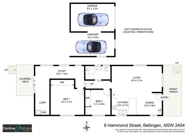 Floorplan of Homely house listing, 8 Hammond St, Bellingen NSW 2454
