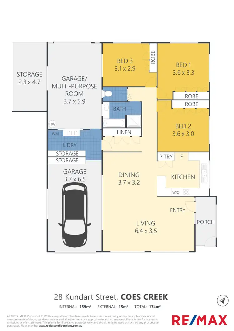 Floorplan of Homely other listing, 28 Kundart Street, Coes Creek QLD 4560
