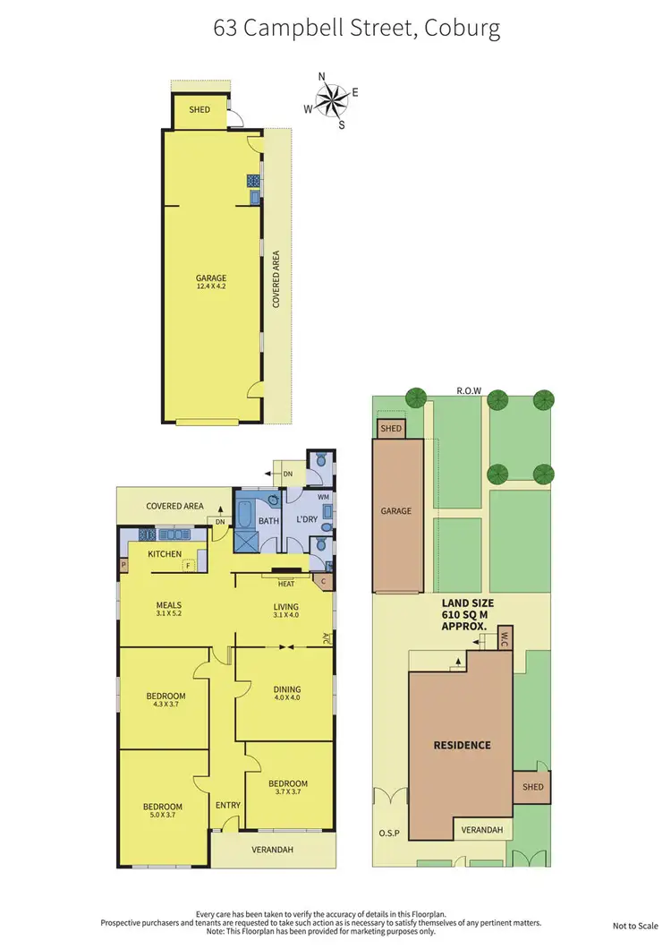 Floorplan of Homely house listing, 63 Campbell Street, Coburg VIC 3058