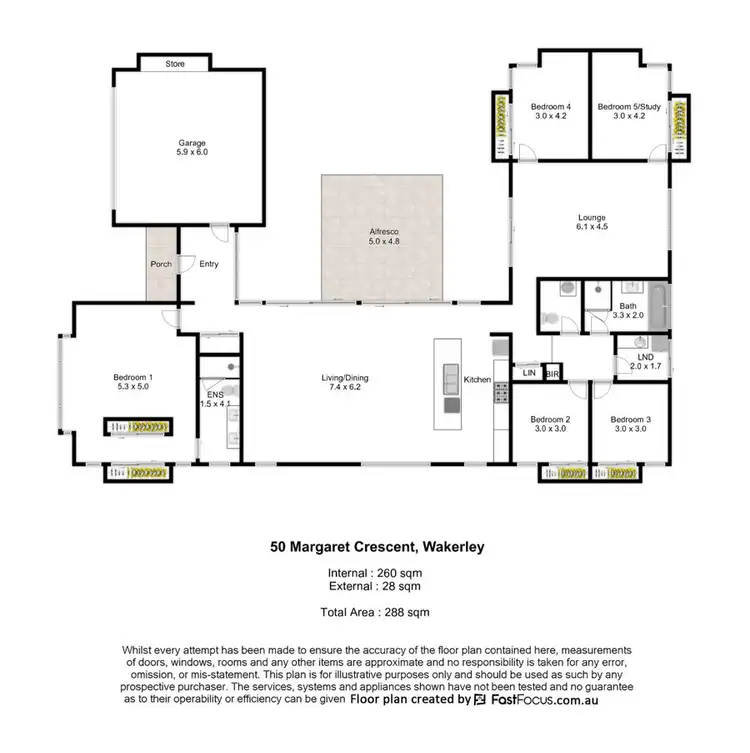 Floorplan of Homely house listing, 50 Margaret Crescent, Wakerley QLD 4154
