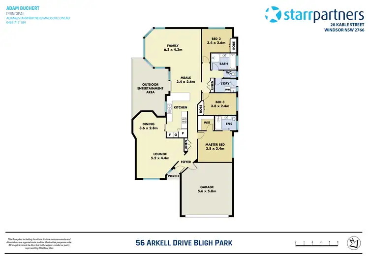 Floorplan of Homely house listing, 56 Arkell Drive, Bligh Park NSW 2756