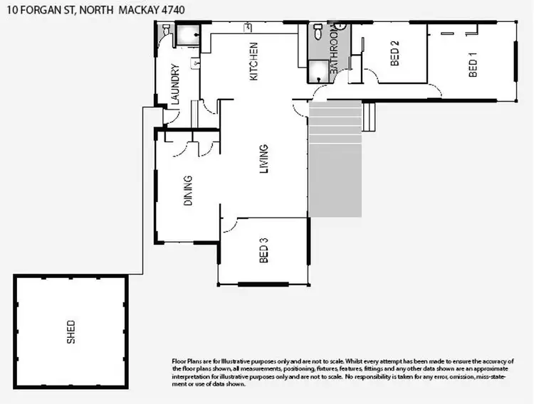 Floorplan of Homely house listing, 10 Forgan Street, North Mackay QLD 4740