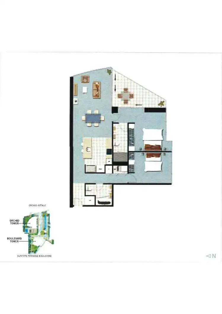 Floorplan of Homely unit listing, 24004/3113 Surfers Paradise Blvd, Surfers Paradise QLD 4217