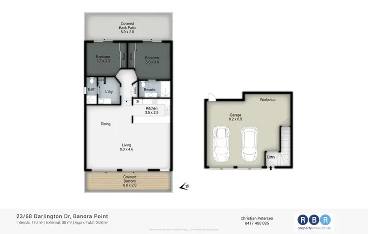 Floorplan of Homely townhouse listing, 23/68 Darlington Drive, Banora Point NSW 2486