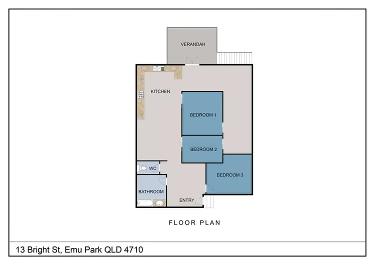Floorplan of Homely house listing, 13 Bright Street, Emu Park QLD 4710