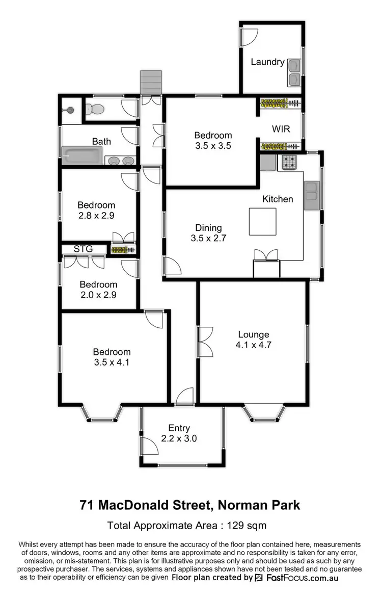 Floorplan of Homely house listing, 71 Macdonald Street, Norman Park QLD 4170