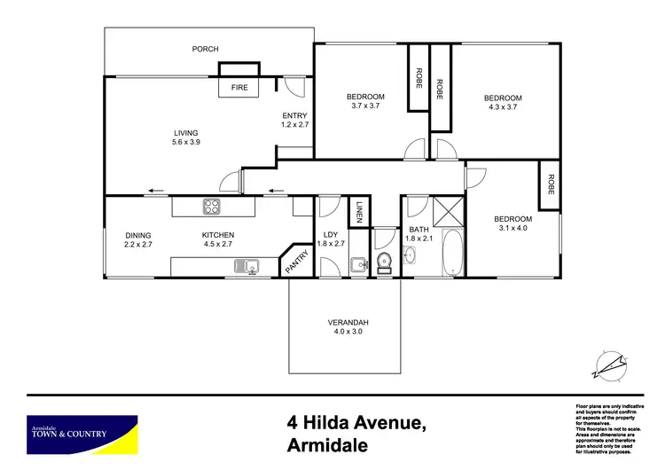 Floorplan of Homely house listing, 4 Hilda Avenue, Armidale NSW 2350
