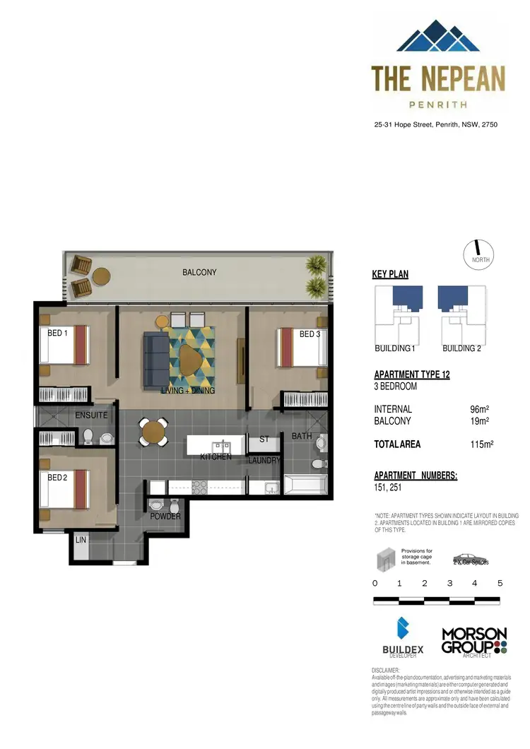 Floorplan of Homely apartment listing, 151/25-31 Hope Street, Penrith NSW 2750