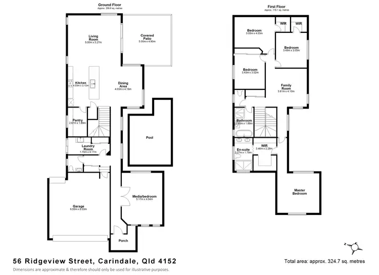 Floorplan of Homely house listing, 56 Ridgeview Street, Carindale QLD 4152