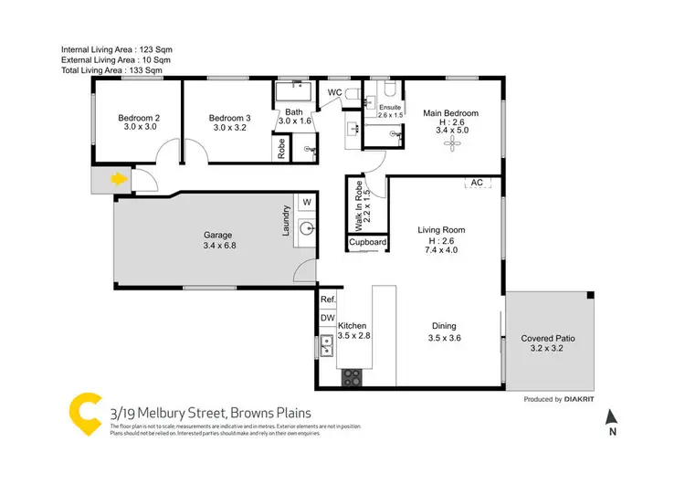 Floorplan of Homely townhouse listing, 3/19 Melbury Street, Browns Plains QLD 4118