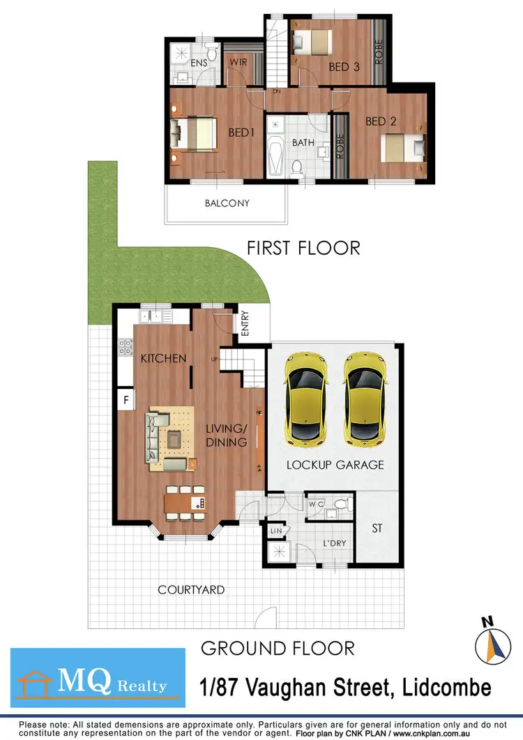 Floorplan of Homely townhouse listing, 1/87-89 Vaughan St, Lidcombe NSW 2141
