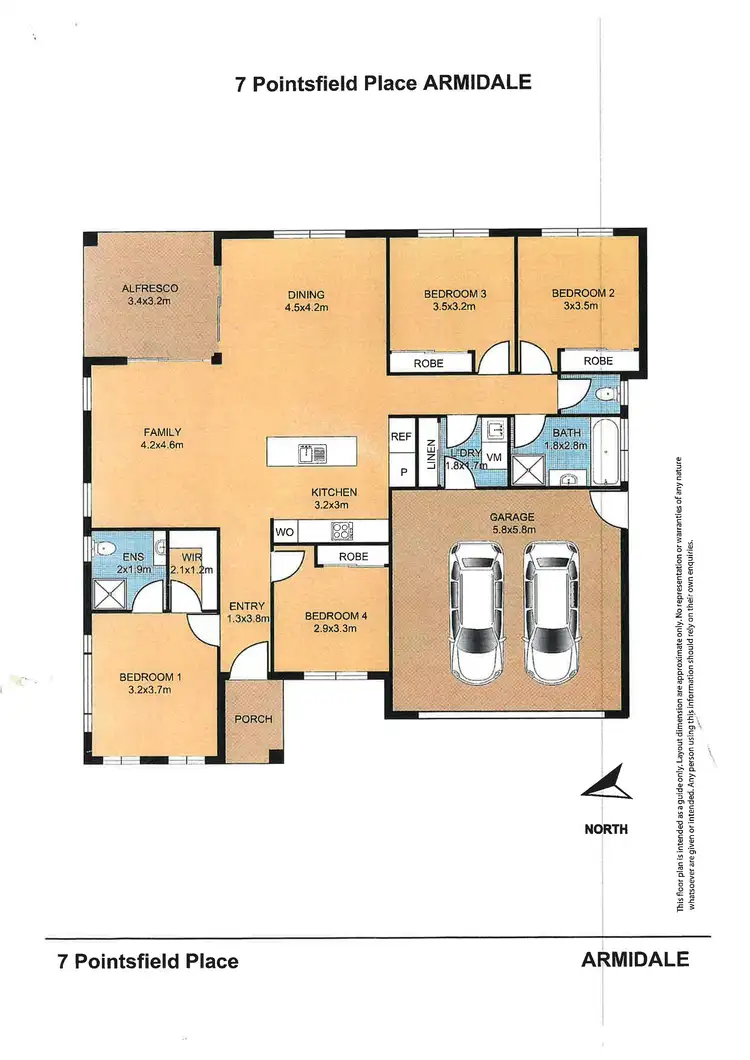 Floorplan of Homely house listing, 7 Pointsfield Place, Armidale NSW 2350