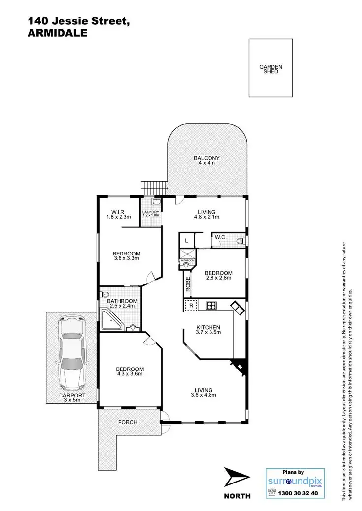 Floorplan of Homely house listing, 140 Jessie Street, Armidale NSW 2350