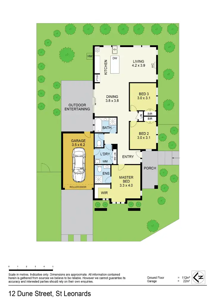 Floorplan of Homely house listing, 12 Dune Street, St Leonards VIC 3223