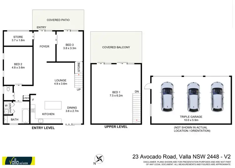 Floorplan of Homely rural property listing, 23 Avocado Road, Valla NSW 2448