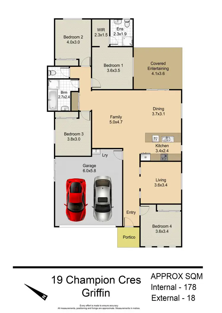Floorplan of Homely house listing, 19 Champion Crescent, Griffin QLD 4503