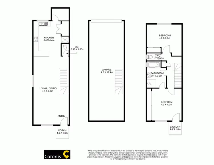 Floorplan of Homely unit listing, 1/32 Kalinda Avenue, Mooloolaba QLD 4557
