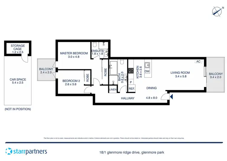 Floorplan of Homely unit listing, 18/1 Glenmore Ridge Drive, Glenmore Park NSW 2745
