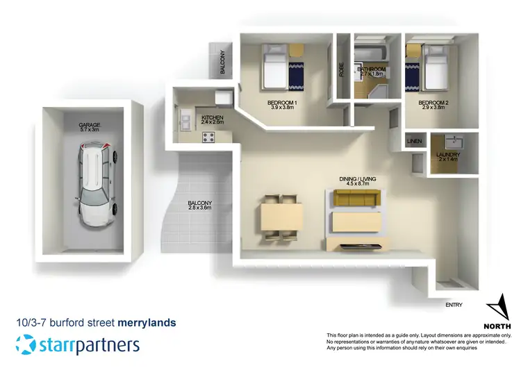 Floorplan of Homely unit listing, 10/3-7 Burford Street, Merrylands NSW 2160