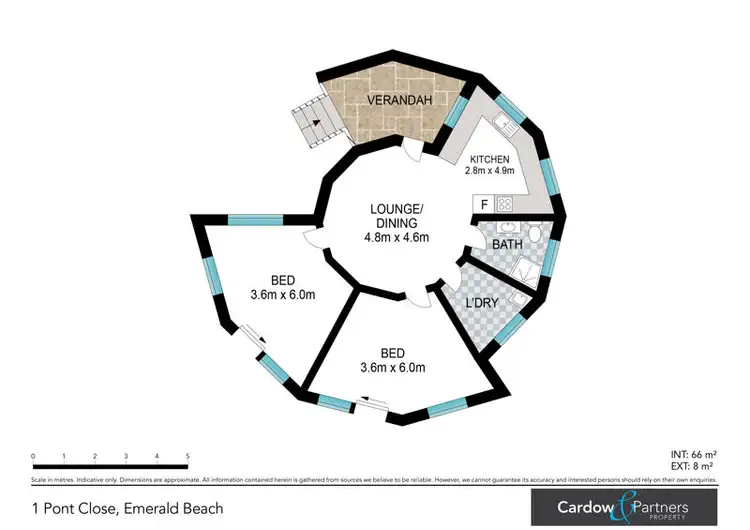Floorplan of Homely house listing, 1 Pont Close, Emerald Beach NSW 2456