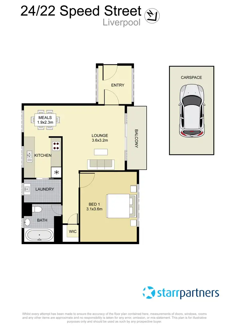 Floorplan of Homely unit listing, 24/22 Speed Street, Liverpool NSW 2170