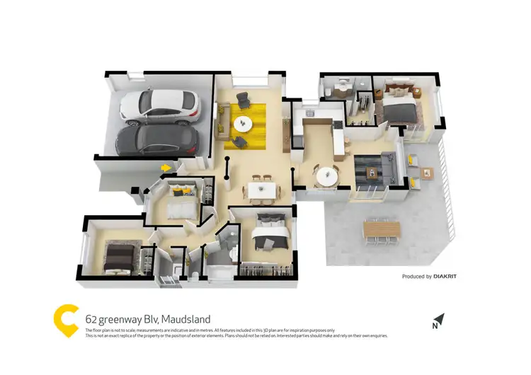Floorplan of Homely house listing, 62 Greenway Boulevard, Maudsland QLD 4210