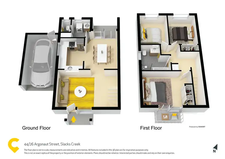Floorplan of Homely townhouse listing, 44/26 Argonaut Street, Slacks Creek QLD 4127