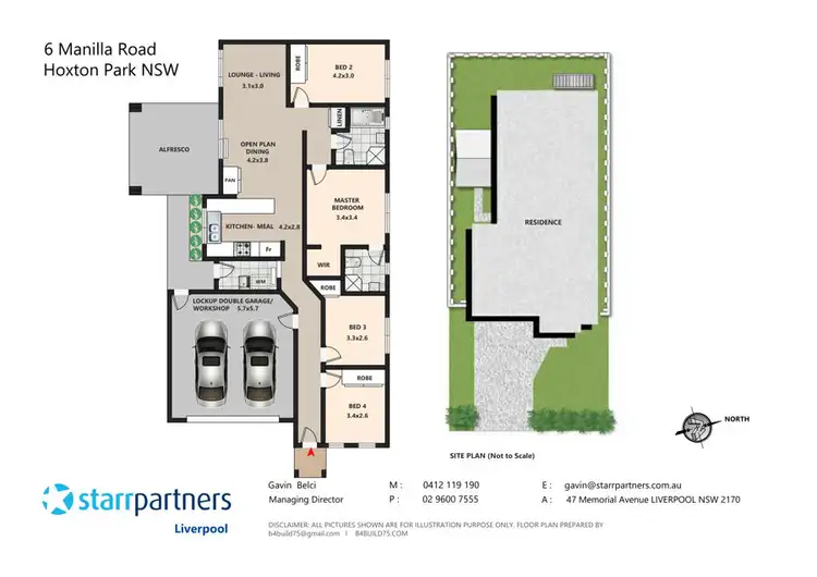 Floorplan of Homely house listing, 6 Manilla Road, Hoxton Park NSW 2171