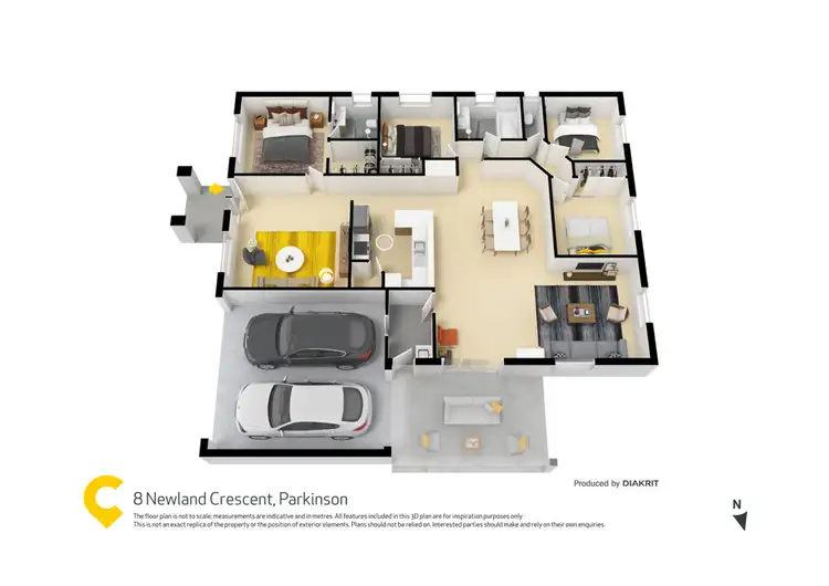 Floorplan of Homely house listing, 8 Newland Crescent, Parkinson QLD 4115