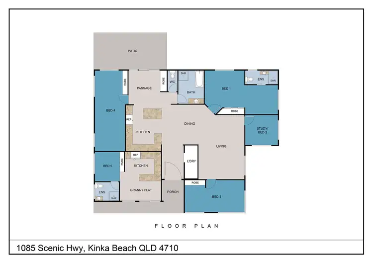 Floorplan of Homely house listing, 1085 Scenic Highway, Kinka Beach QLD 4703