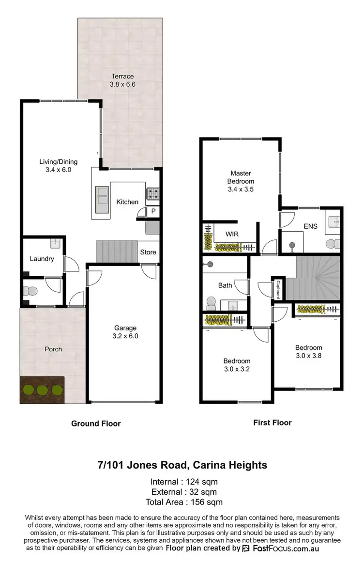 Floorplan of Homely townhouse listing, 7/101 Jones Road, Carina Heights QLD 4152