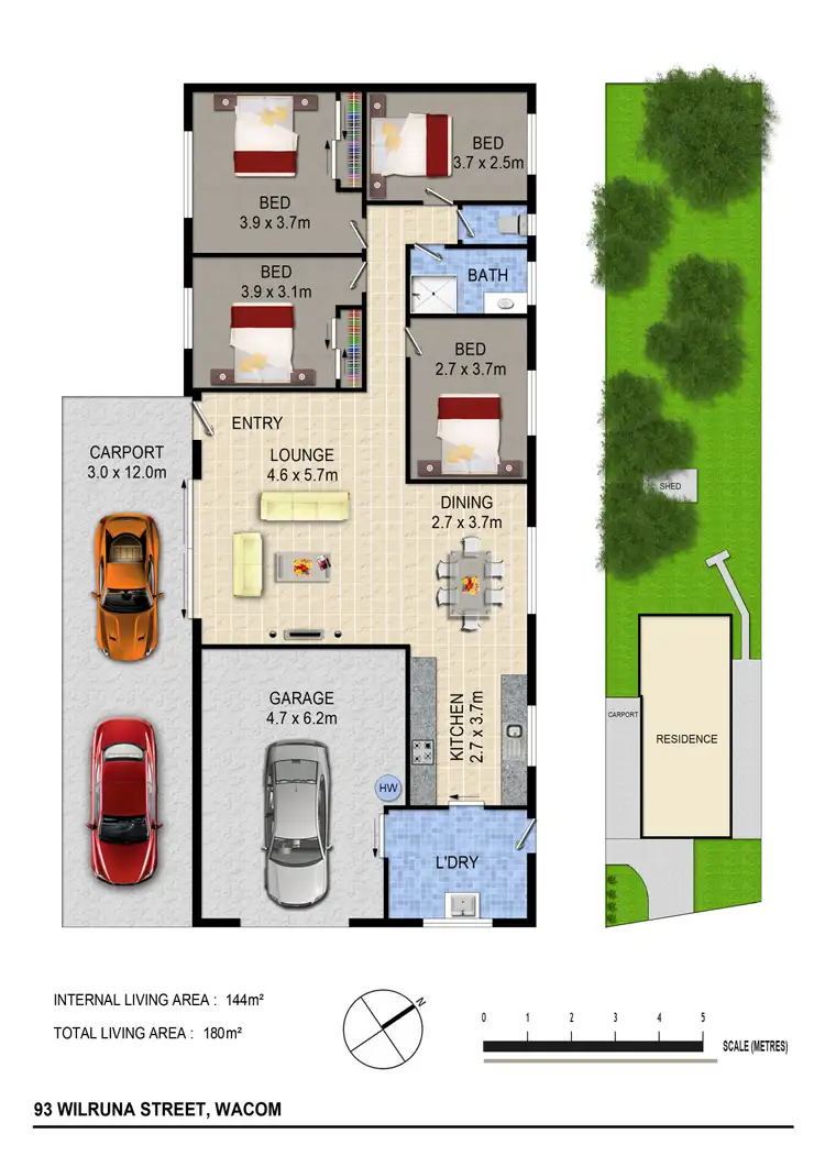 Floorplan of Homely house listing, 93 Wilruna St, Wacol QLD 4076