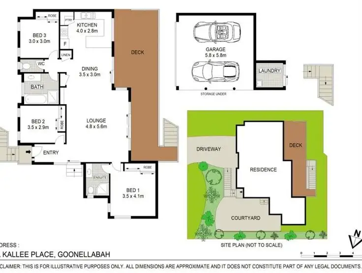 Floorplan of Homely house listing, 5A Kallee Place, Goonellabah NSW 2480