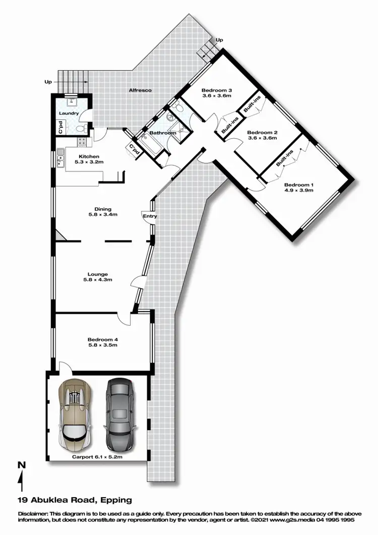 Floorplan of Homely house listing, 19 Abuklea Road, Epping NSW 2121
